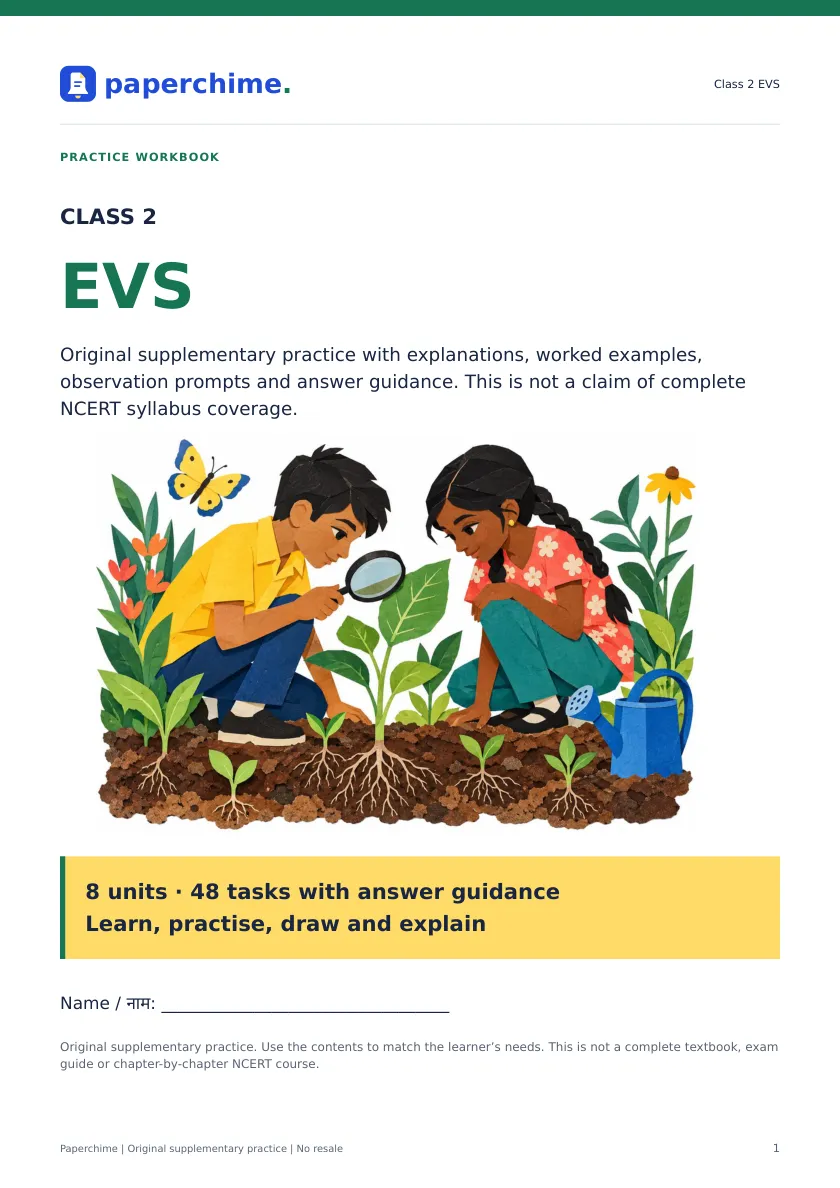 Illustrated opening page from Class 2 EVS